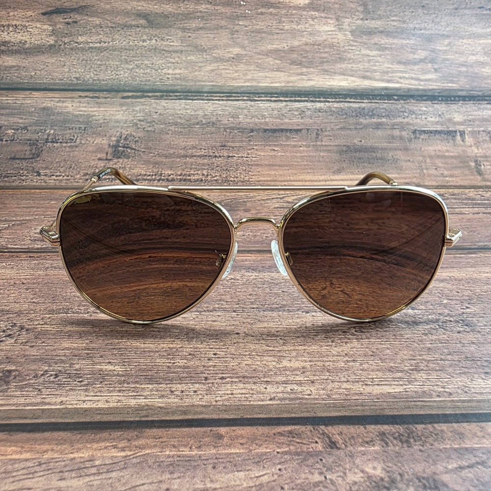 Warby Parker Raider M 2403 Gold Aviator Sunglasses 54-14-140 FRAMES ONLY